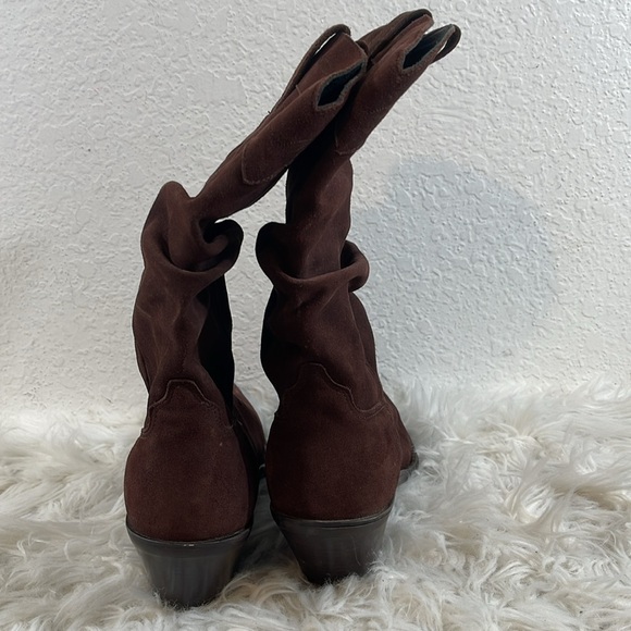 ARIAT 13920 Womens Size 11 B Brown Suede Slouch Cowgirl Western Leather Boots - Picture 5 of 11